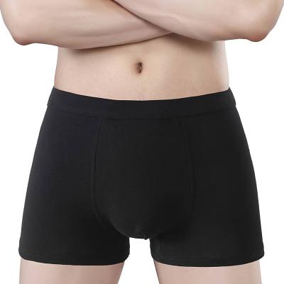 Men's Soft Black Boxer Briefs - Comfortable, Stretchy Polyester-Elastane Blend, Non-See-Through