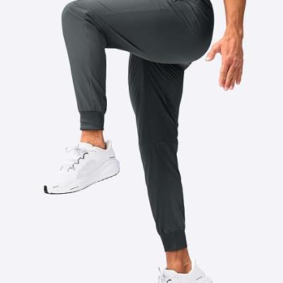 Mens Joggers with Zipper Pockets Lightweight Sweatpants Workout Athletic Pants for Gym Running Golf