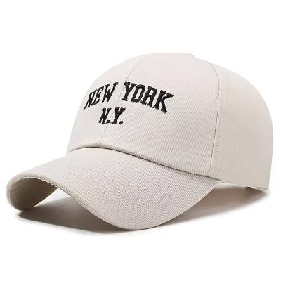 Adjustable Cotton Baseball Cap with Tag - Breathable, Stretch Fit, Simple Style Dad Hat for Outdoor Sports, Sun Protection, Hand