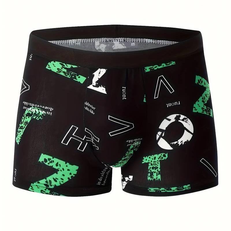 Men'S Fashion Contrast Color Letter Print, Comfortable Classic Lingerie Suit