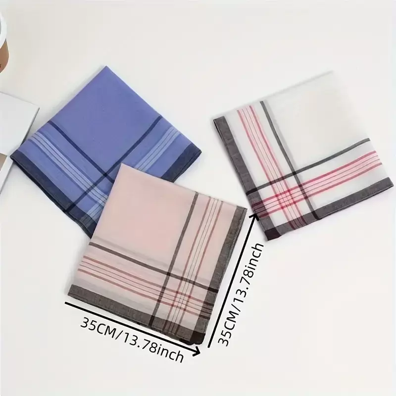 Men'S Plaid Handkerchiefs, Elegant Life Accessories, Fashionable Accessories