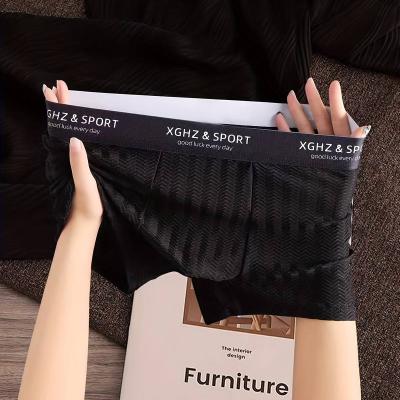 Men'S Cooling Mesh Boxer Briefs - Breathable Graphene Fiber, Soft & Comfortable Athletic Wear