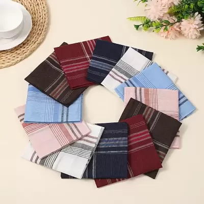 Men'S Plaid Handkerchiefs, Elegant Life Accessories, Fashionable Accessories